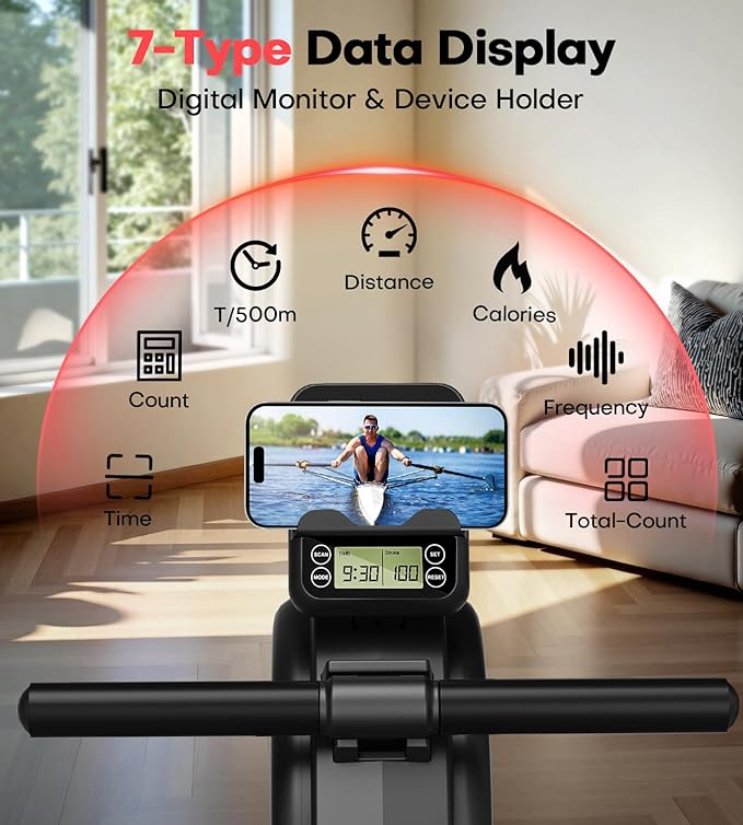 App and LCD workout tracking