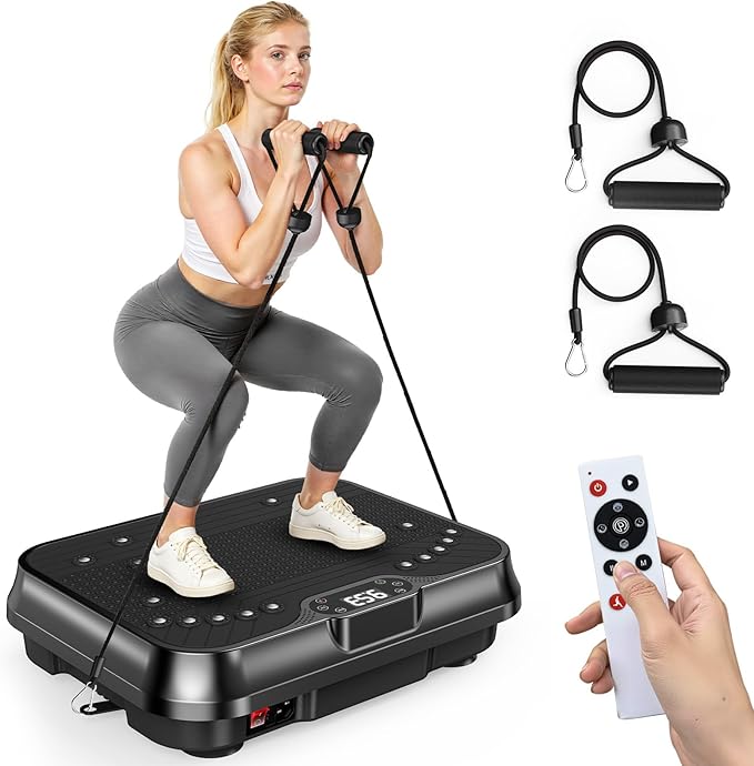 MOSUNY Dual‑Motor Vibration Plate (450 lb Capacity)